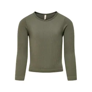 Girl's long sleeve T-shirt Only kids kongwen image-0
