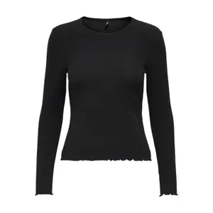 Women's long sleeve T-shirt Only onlnella ribs image-0