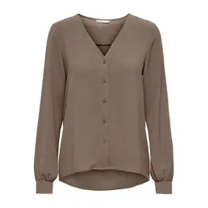 Langärmeliges Button-Down-Oberteil für Frauen Only onlmette image-0