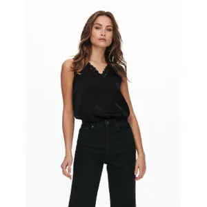 Women's sleeveless T-shirt Only onlnaomi wovens image-4