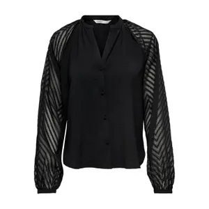 Women's long sleeve T-shirt Only onllisa button image-0