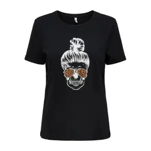 T-shirt för kvinnor Only onlsilvia life image-0
