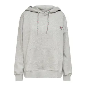 Sweatshirt för kvinnor Only onlnoomi life logo image-0