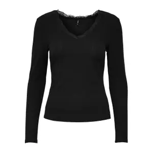 Women's long sleeve T-shirt Only onlnella lace image-0