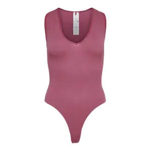 Jumper med V-ringning för kvinnor Only onlvicky lurex seamless bodystock image-0