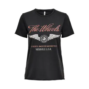 T-shirt för kvinnor Only onllucy life image-0