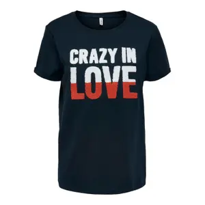 T-shirt för kvinnor Only onlcatrine life reg terrys image-0