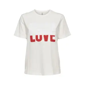 T-shirt för kvinnor Only onlcatrine life reg terrys image-0