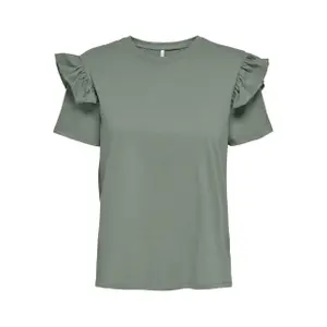 T-shirt för kvinnor Only onlmaye life frills image-0