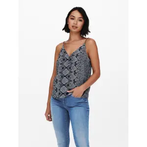 T-shirt för kvinnor Only onlroberta strap wovens image-3