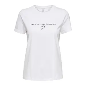 T-shirt för kvinnor Only onlava life reg positive image-0