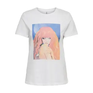 T-shirt för kvinnor Only onlsandy life reg art sketch image-0