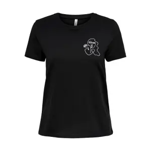 T-shirt för kvinnor Only onlkita life reg outline image-0