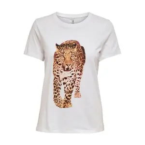 T-shirt för kvinnor Only onltiger life reg image-0