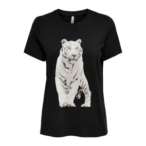 T-shirt för kvinnor Only onltiger life reg image-0