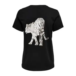 T-shirt för kvinnor Only onltiger life reg image-1