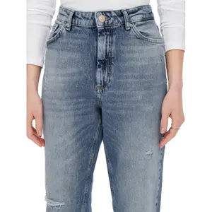 Jeans taille haute femme Only Veneda Mom Rip Rep Rea931 image-5