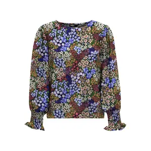 Women's long sleeve T-shirt Only onlnova smock aop image-0