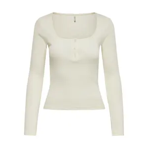Dames-T-shirt Only Onlnessa Placket Top Noos image-0