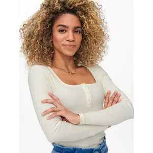 Dames-T-shirt Only Onlnessa Placket Top Noos image-6