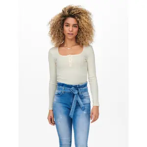 Dames-T-shirt Only Onlnessa Placket Top Noos image-1