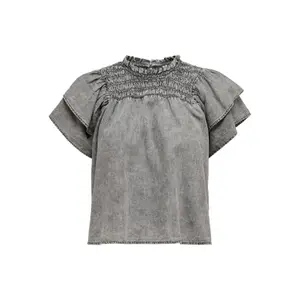 Frauen-Rock Only onlbea life ss frill smock dnm top bj image-0