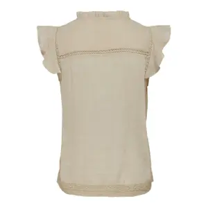 Dames v-hals top Only onlmille capsleeve image-1