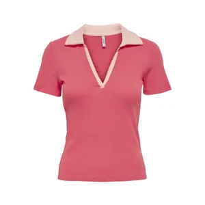 Offenes kurzärmeliges Damen-Poloshirt Only onlnessa image-0