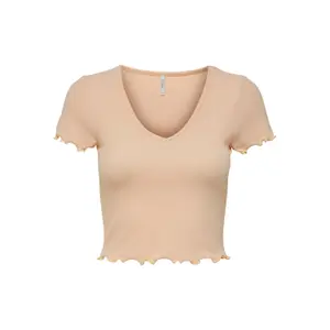 Women's short sleeve v-neck top Only onlkika image-0