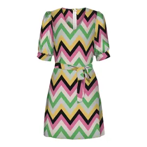 Kurzärmeliges Kleid für Frauen Only onlalma life Aop image-0