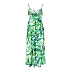 Langes Damenkleid mit Trägern Only onlalma life Aop image-1
