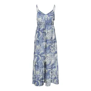 Langes Damenkleid mit Trägern Only onlalma life Aop image-0