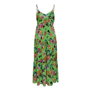 Langes Damenkleid mit Trägern Only onlalma life Aop image-1