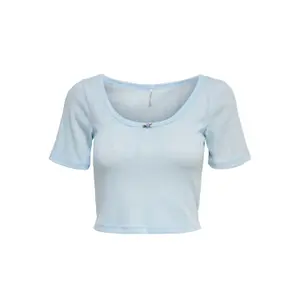 Kurzärmeliges Damen-Crop-Top Only onlluva image-0