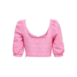 Women's 2/4 lace crop top Only onladdi image-1