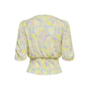 Women's 2/4 smock v-neck top Only onlpella image-1