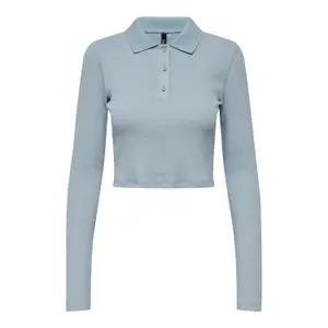 Langarm-Poloshirt für Frauen Only onlluma image-0
