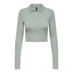 Women's long sleeve polo shirt Only onlluma image-0