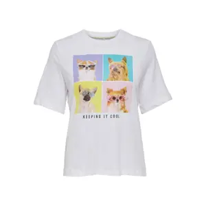 Women's short sleeve top Only onldorte boxy image-0