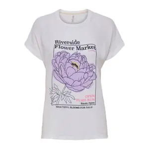 Women's short sleeve top Only onlflora reg image-0
