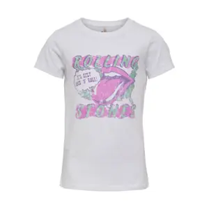 Girl's short sleeve top Only konrolling stones image-0