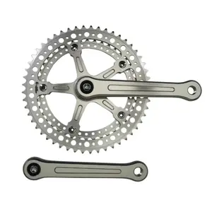 Forged aluminium road crankset P2R Vintage 170 mm 52-42D. Diam 144