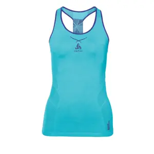 Camiseta sin mangas mujer base layer Odlo Ceramicool Seamless image-0
