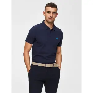 Poloshirt met korte mouwen Selected Aro embroidery image-1