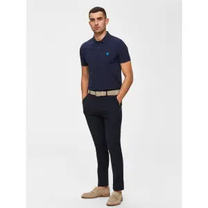Poloshirt met korte mouwen Selected Aro embroidery image-2