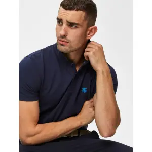 Poloshirt met korte mouwen Selected Aro embroidery image-5