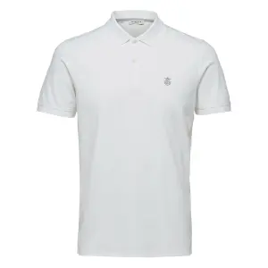 Kurzarm-Poloshirt Selected Aro embroidery image-0