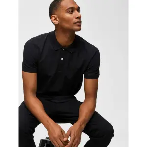 Kurzarm-Poloshirt Selected Aro embroidery image-5