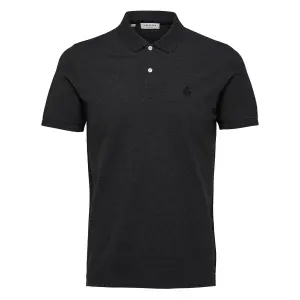 Kurzarm-Poloshirt Selected Aro embroidery image-0