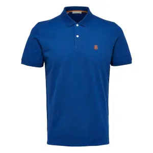 Poloshirt met korte mouwen Selected Aro embroidery image-0